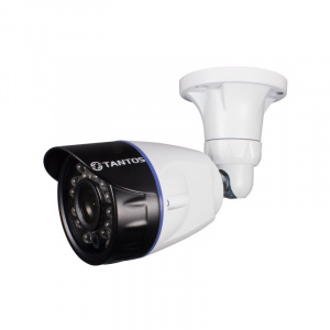 Видеокамера Tantos TSc-Pecof1, AHD, 1 Mp(1280 х 720), 2.8 мм, ИК 20м, уличная, цилиндрическая