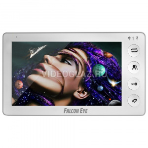 Видеодомофон FALCON EYE Cosmo white, 7 TFT LCD, PAL/NTSC (800х480), сенсор нет, запись нет