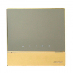 Видеодомофон COMMAX CDV-70H2 Mirror Gold, 7TFT LCD, PAL/NTSC (800x480), сенсорные кнопки, запись не