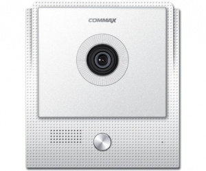 Вызывная видеопанель COMMAX DRC-4U, PAL, угол 81º, ИК 1м, 1 абон., врезной, белый, без козырька, пла