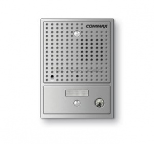 Вызывная видеопанель COMMAX DRC-4CGN2, PAL, угол 47º, ИК 1м, 1 абон., накладной, серый, без козырька