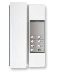 Переговорное устройство COMMAX TP-6RC, 12В, 6 абон, с трубкой, накладное, пластик, 220х114х66 мм