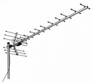 Антенна эфирная активная Мир 19-А3 уличная DVB-T/DVB-T2, активная, 40 дБ, 36x36x119см, вес 0,9кг