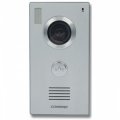 Вызывная видеопанель COMMAX DRC-40CIC, PAL, угол 68º, ИК 1м, 1 абон., врезной, серебро, без козырька