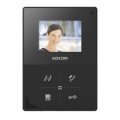 Видеодомофон KOCOM KCV-401EV черный, 4 TFT LCD, PAL/NTSC (800х600), сенсорные кнопки, запись нет