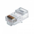 Разъем - RJ 45 бесцветный пластик