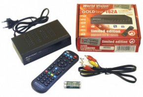 Ресивер World Vision T62A +(обучаемый пульт) DTV-T2