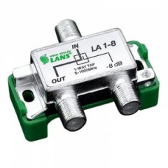 Ответвитель LANS LA-1-8/8дБ ( 1 отвод, затухание 8 дБ, 5-1000 мгц )
