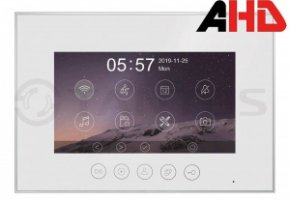 Видеодомофон TANTOS Marilyn HD s (7 белый), AHD 1080P/720P/CVBS, запись на SD карту, 222х154х15 мм